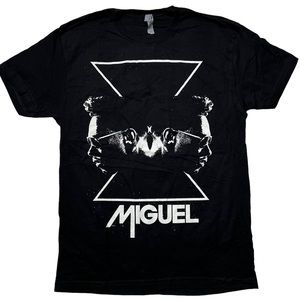 NWOT Next Level Miguel 2013 Tour SS Graphic T-Shirt in Black Unisex Sz S L XL